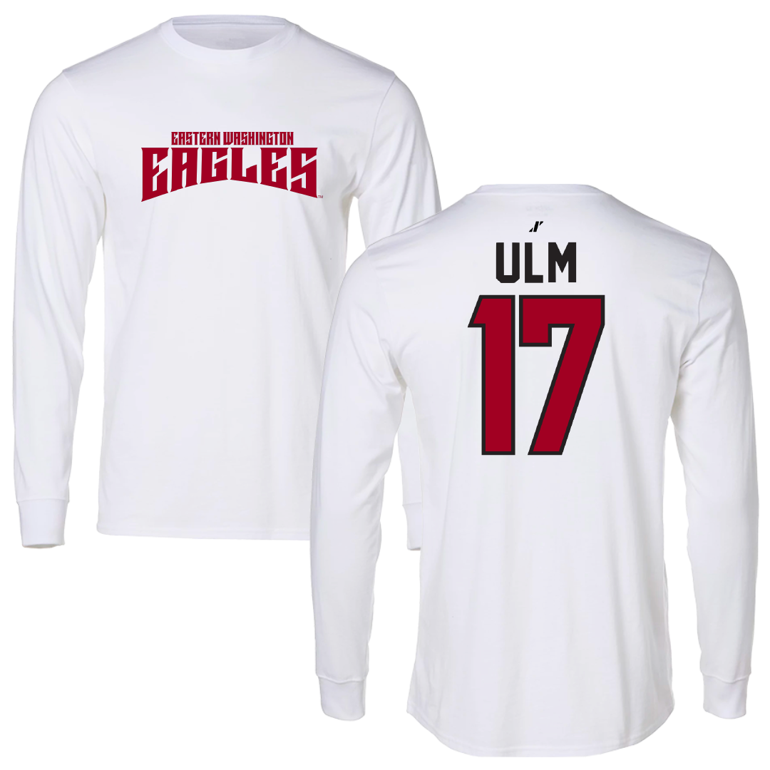 Eastern Washington University Football White Classic Long Sleeve - #17 Nolan Ulm