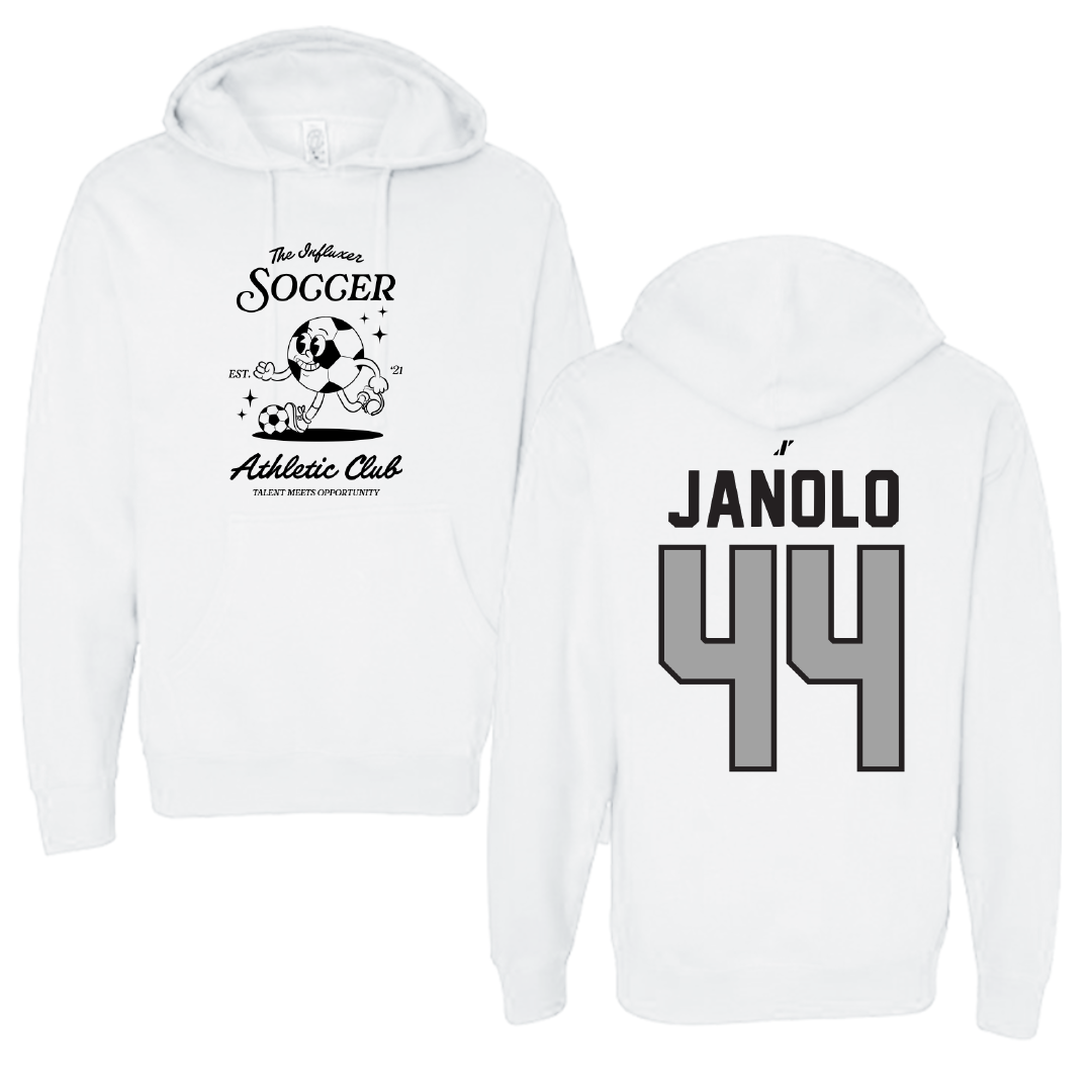 Soccer White Influxer Athletic Club Hoodie - #44 Maddie Janolo