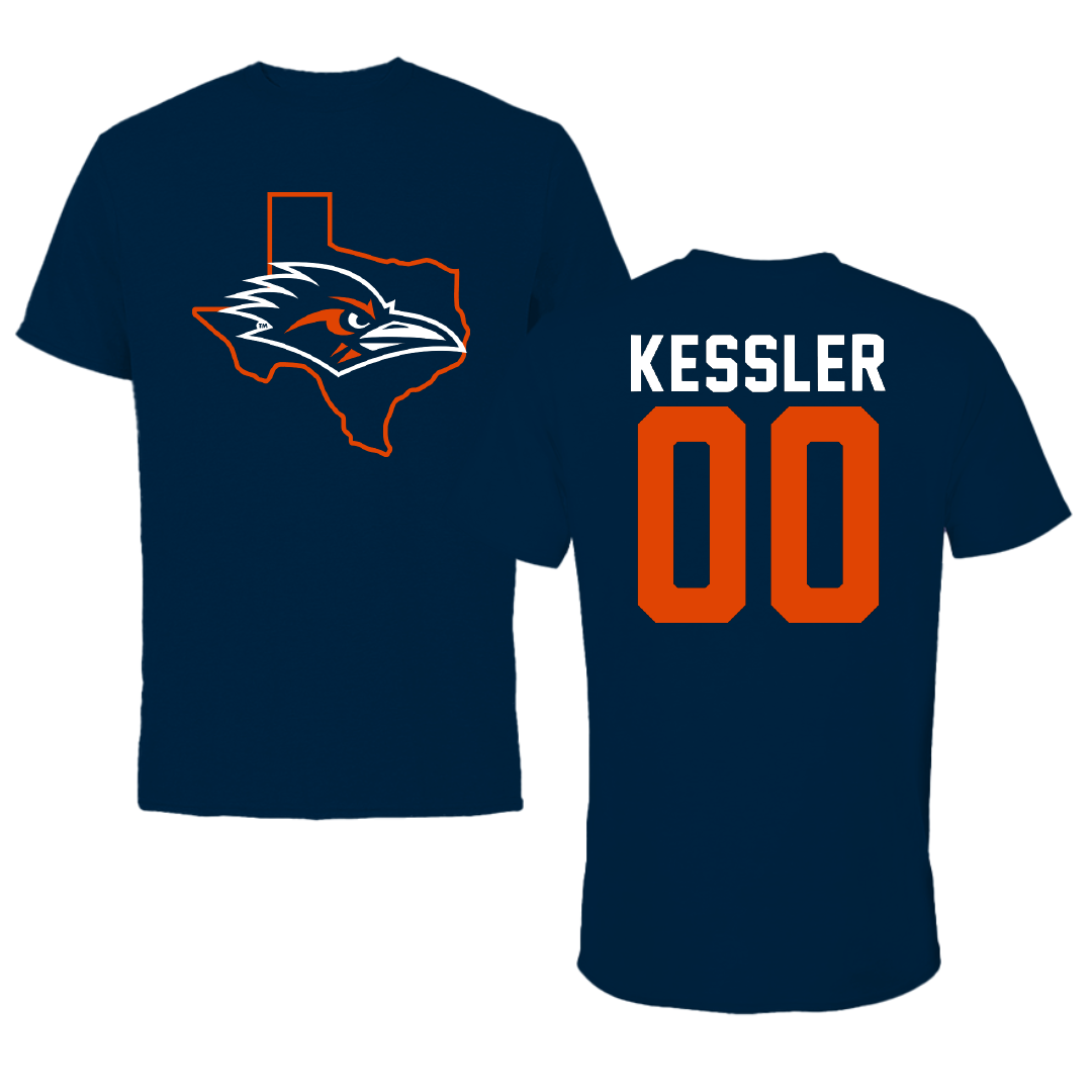 University of Texas at San Antonio Soccer Navy State Performance Tee - #00 Jasmine Kessler