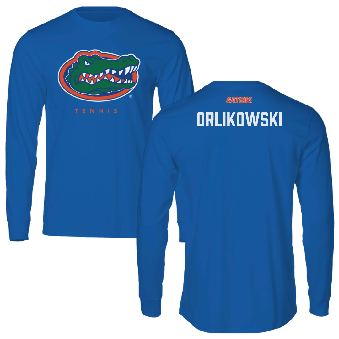 University of Florida Tennis Blue Mascot Performance Long Sleeve - Olek Orlikowski