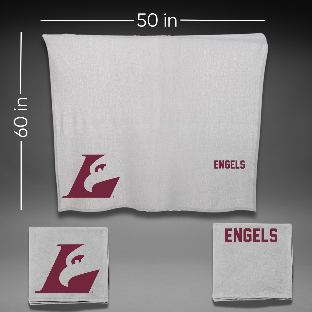 University of Wisconsin-La Crosse Gymnastics Gray Blanket - Morgan Engels
