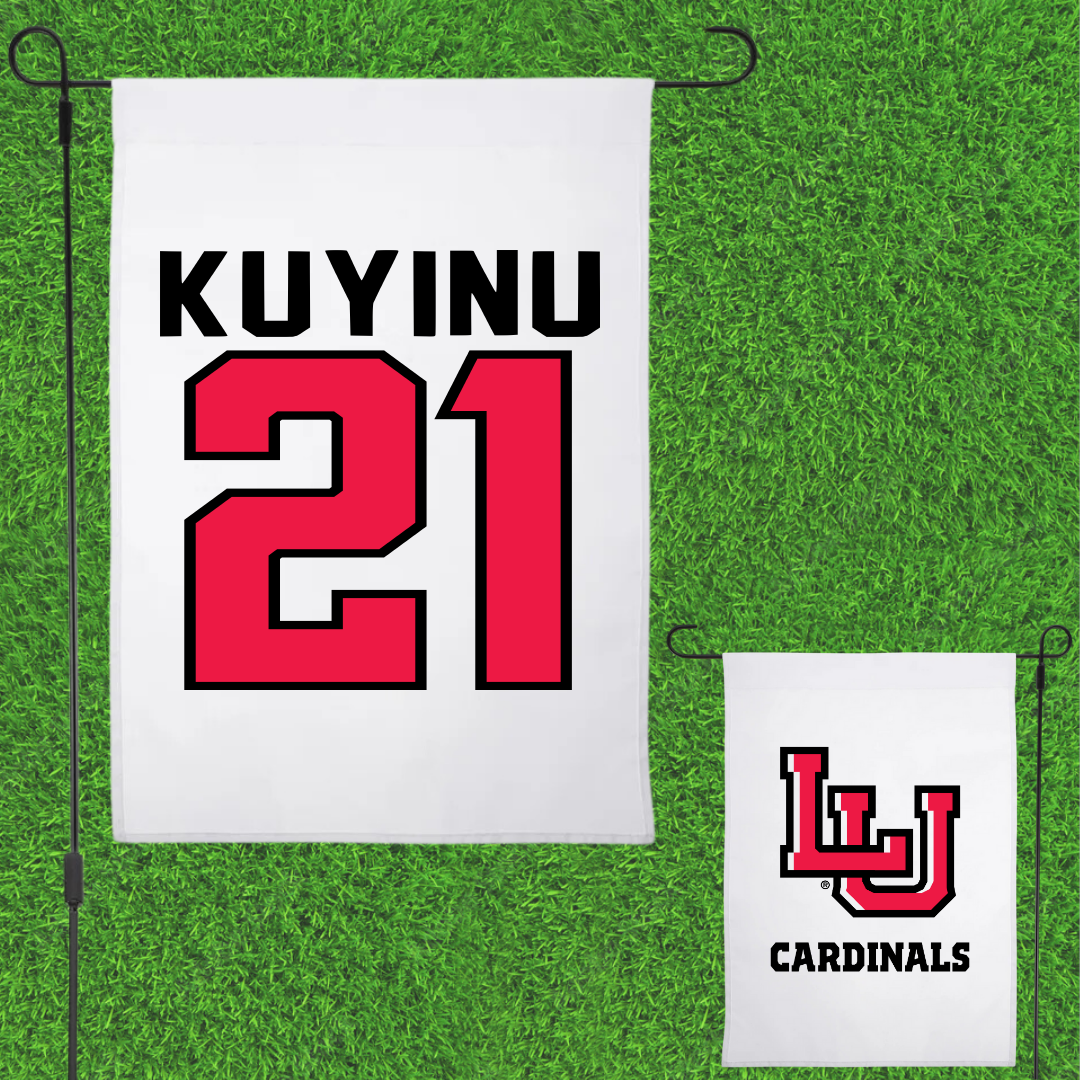 Lamar University Basketball White Garden Flag - #21 Teni Kuyinu