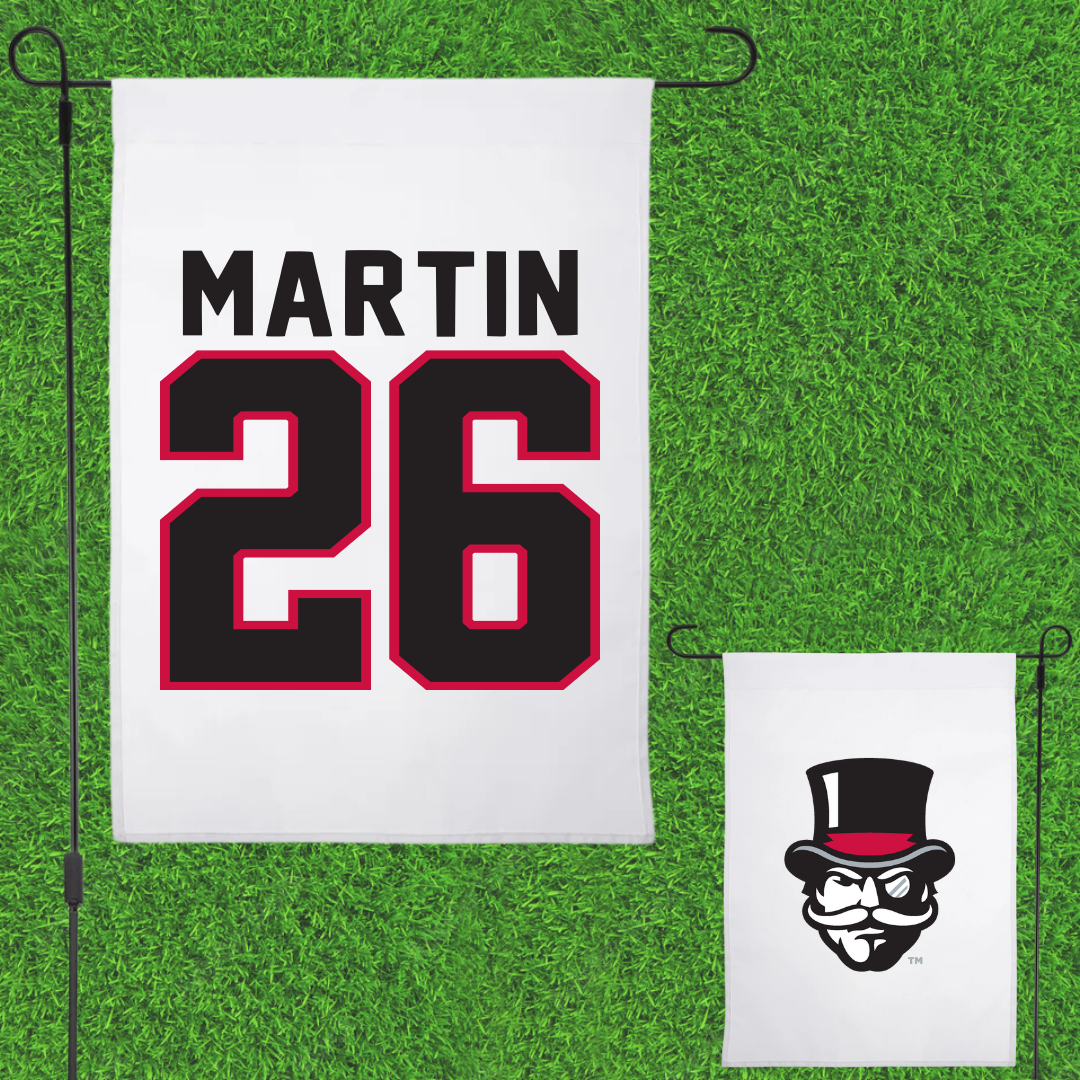 Austin Peay State University Softball White Garden Flag - #26 Ashley Martin