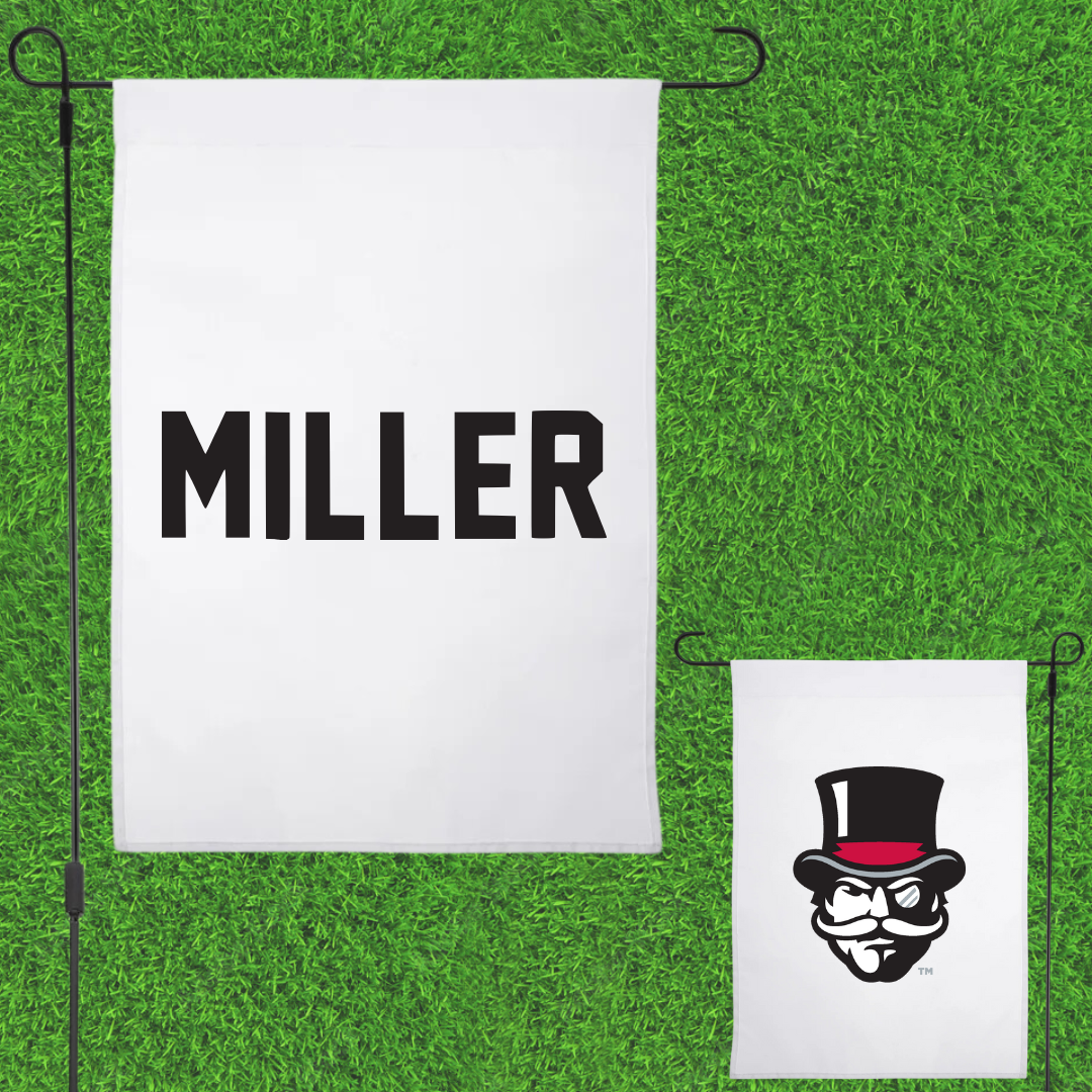 Austin Peay State University TF and XC White Garden Flag - Gabrielle Miller