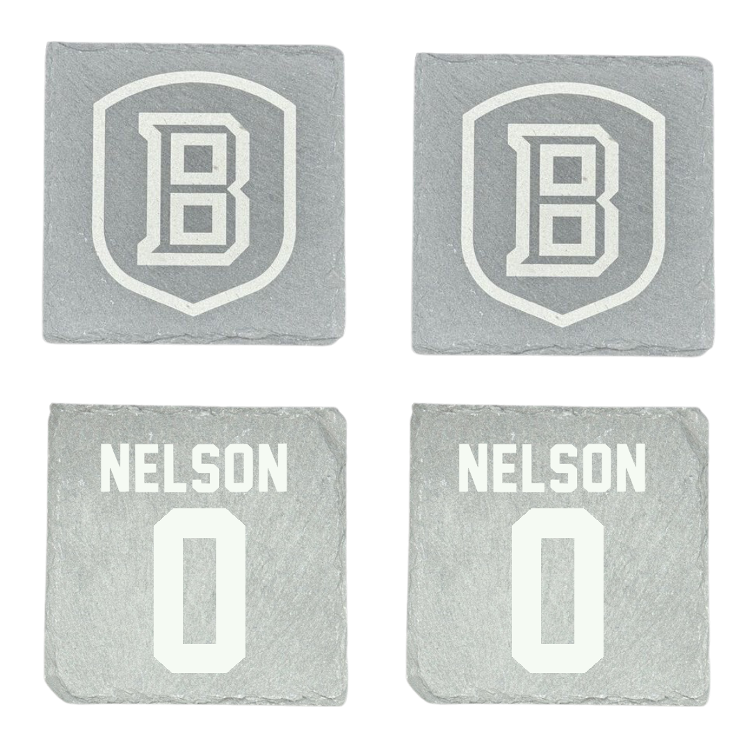 Bradley University Basketball Stone Coaster (4 Pack)  - #0 Kaylen Nelson