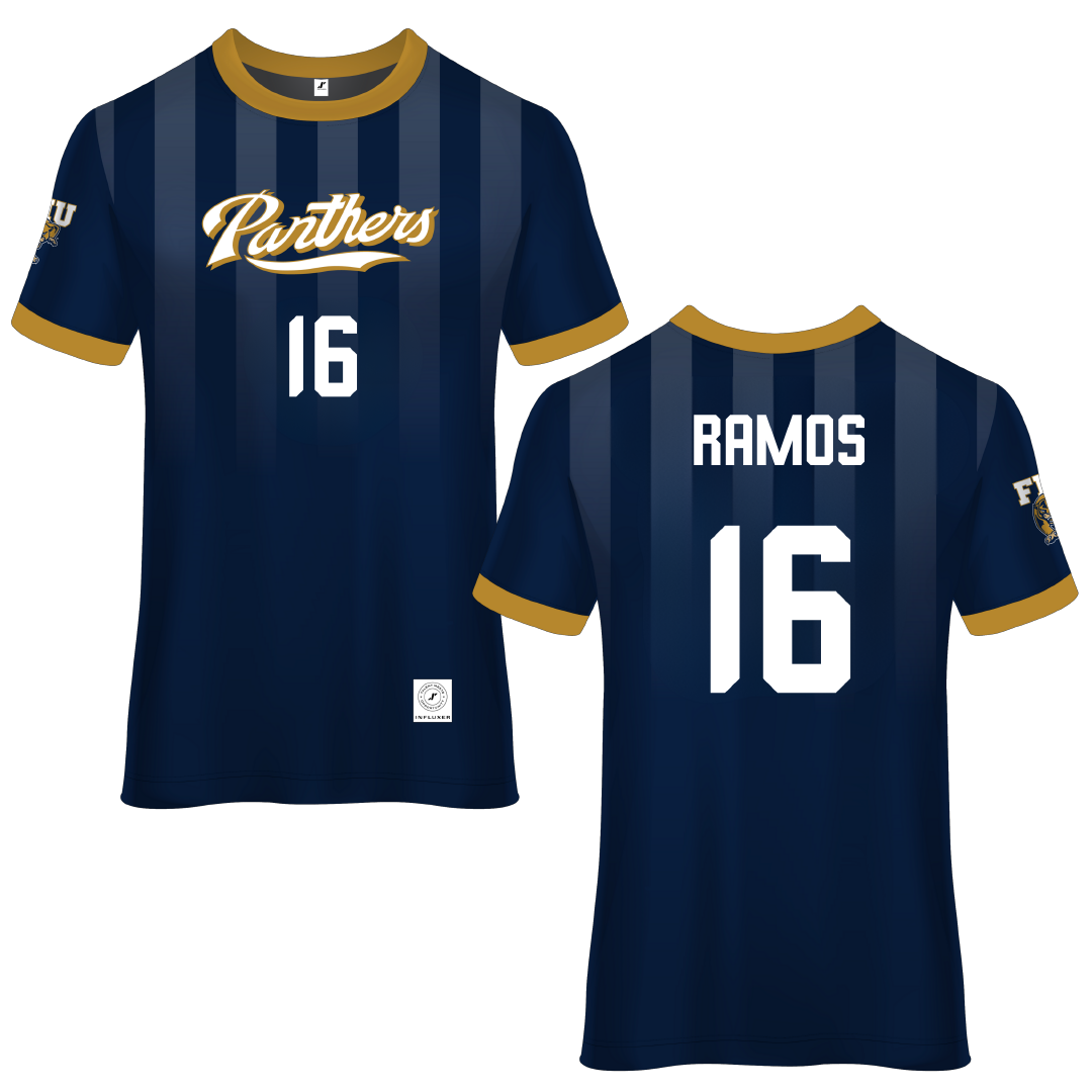 Florida International University Blue Soccer Jersey - #16 Sophia Ramos