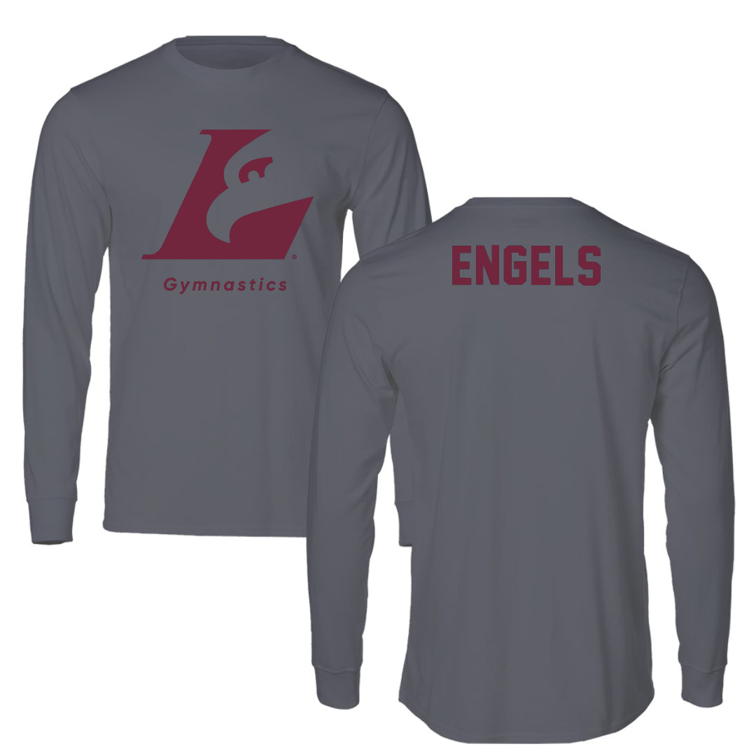 University of Wisconsin-La Crosse Gymnastics Dark Gray Long Sleeve - Morgan Engels