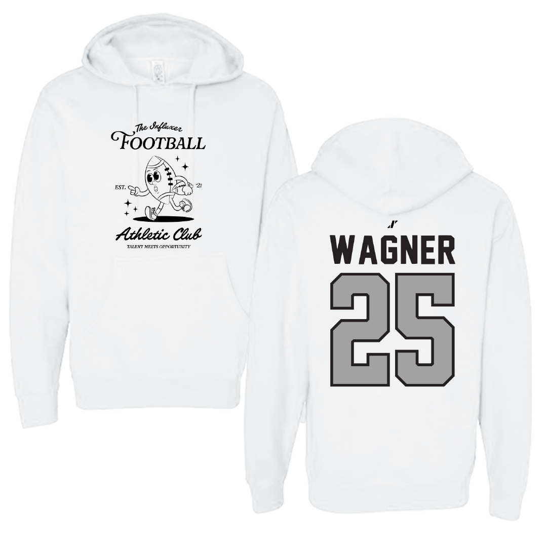 Football White Influxer Athletic Club Hoodie - #25 Kayleb Wagner