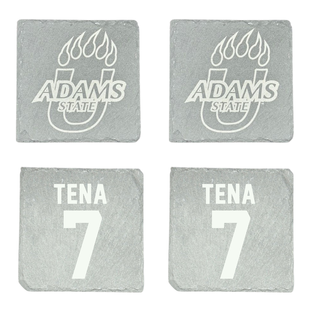 Adams State University Soccer Stone Coaster (4 Pack)  - #7 Colette Tena