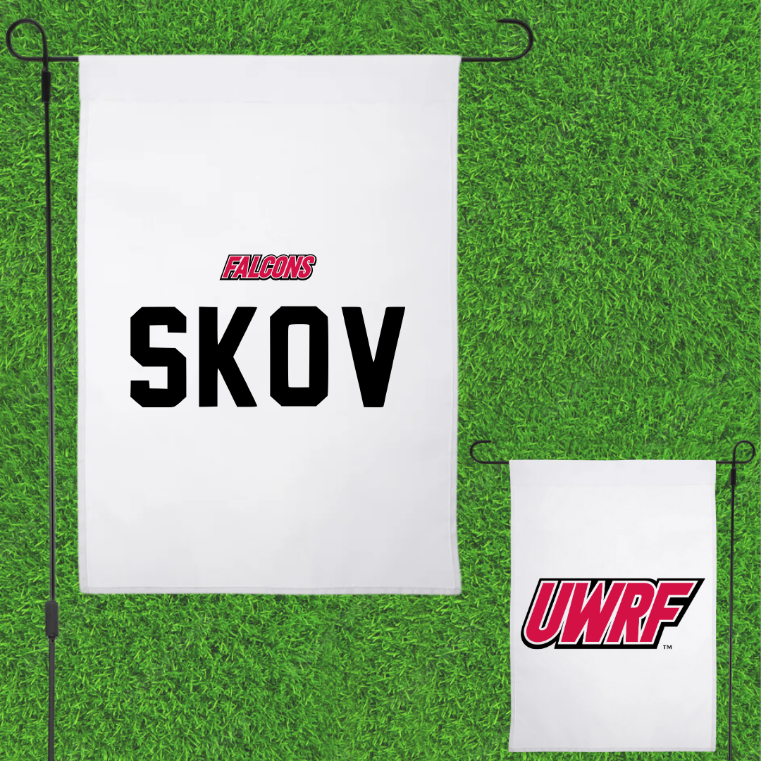 University of Wisconsin-River Falls Golf White Garden Flag - Lauren Skov