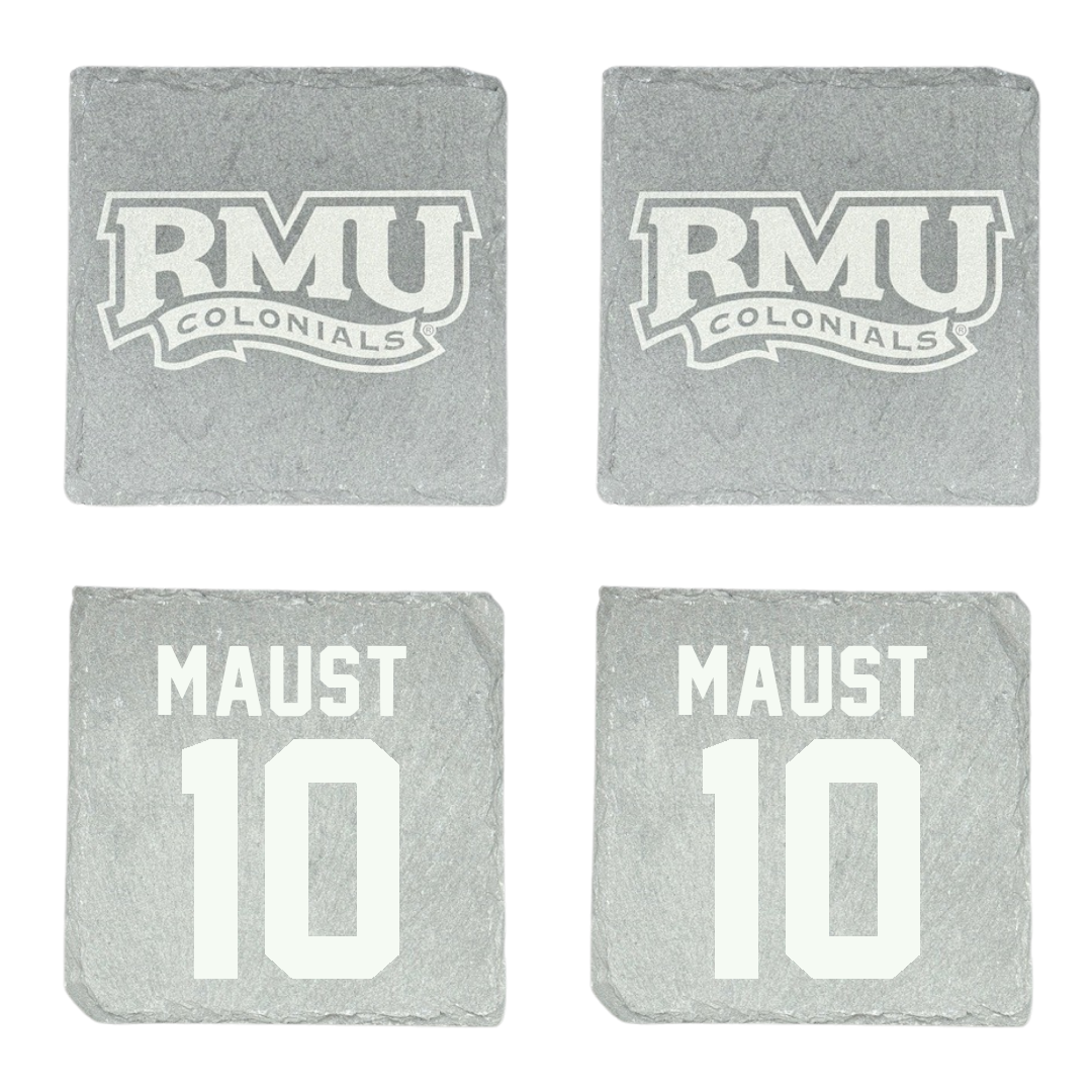 Robert Morris University Ice Hockey Stone Coaster (4 Pack)  - #10 Paul Maust