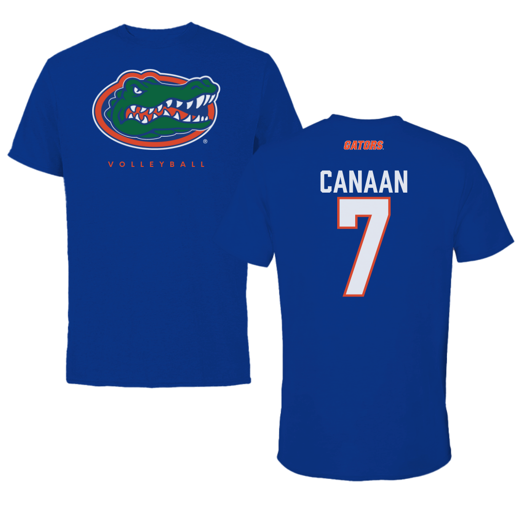 University of Florida Volleyball Blue Tee - #7 Emily Canaan