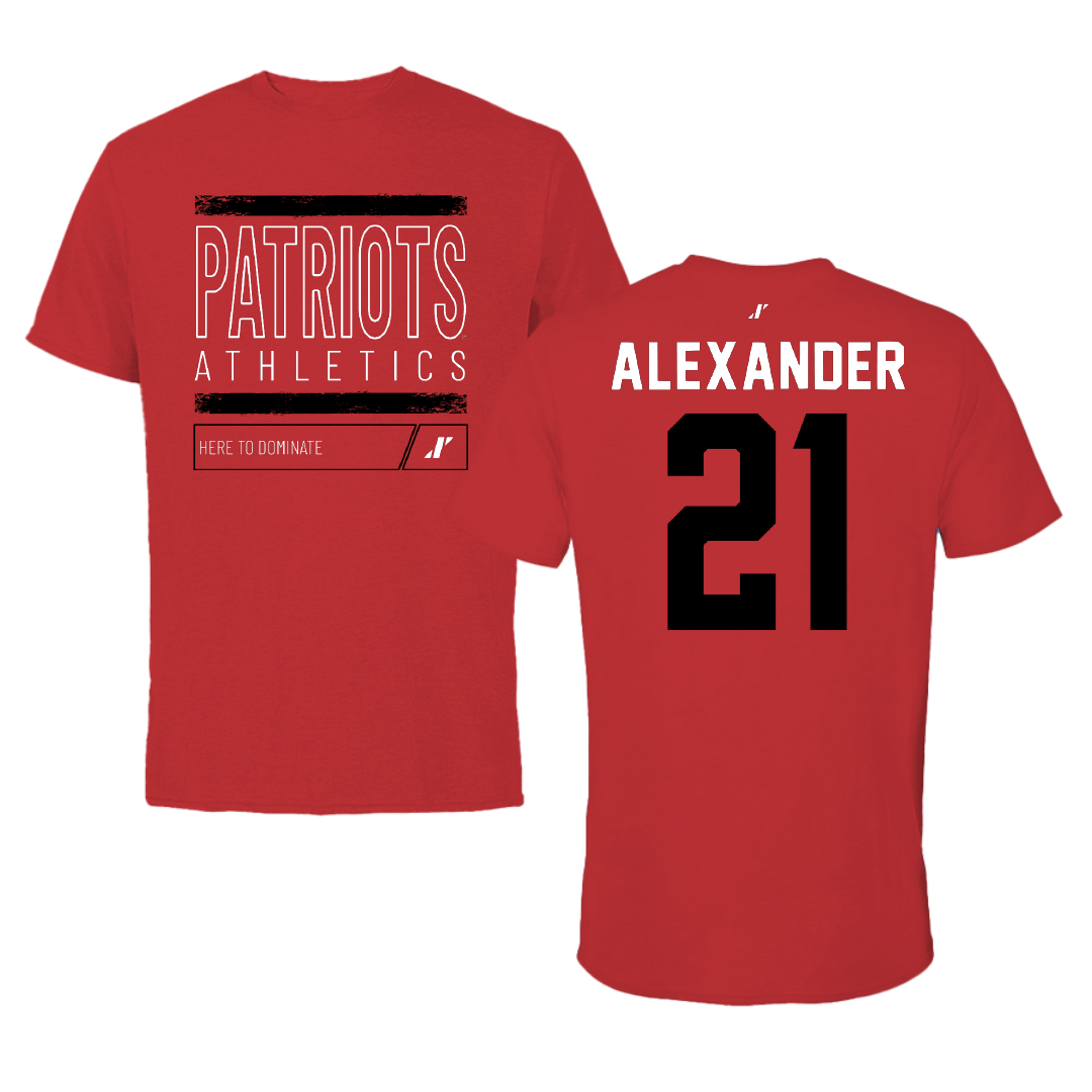 Dallas Baptist University STUNT Red Dominate Tee - #21 Avery Alexander