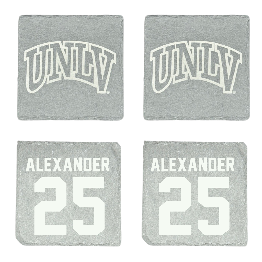 University of Nevada-Las Vegas Basketball Stone Coaster (4 Pack)  - #25 Aaliyah Alexander