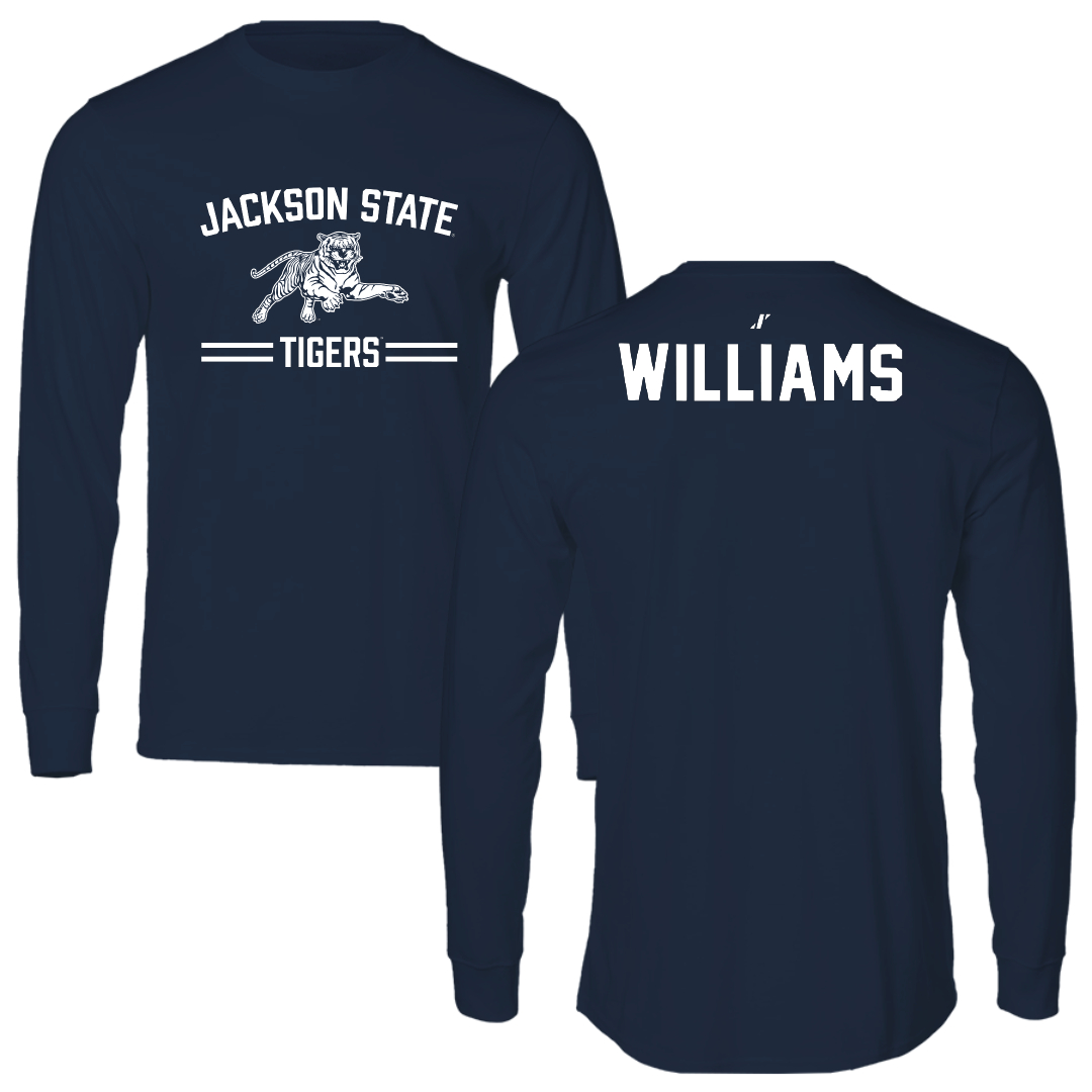 Jackson State University TF and XC Navy General Long Sleeve - Elias Williams