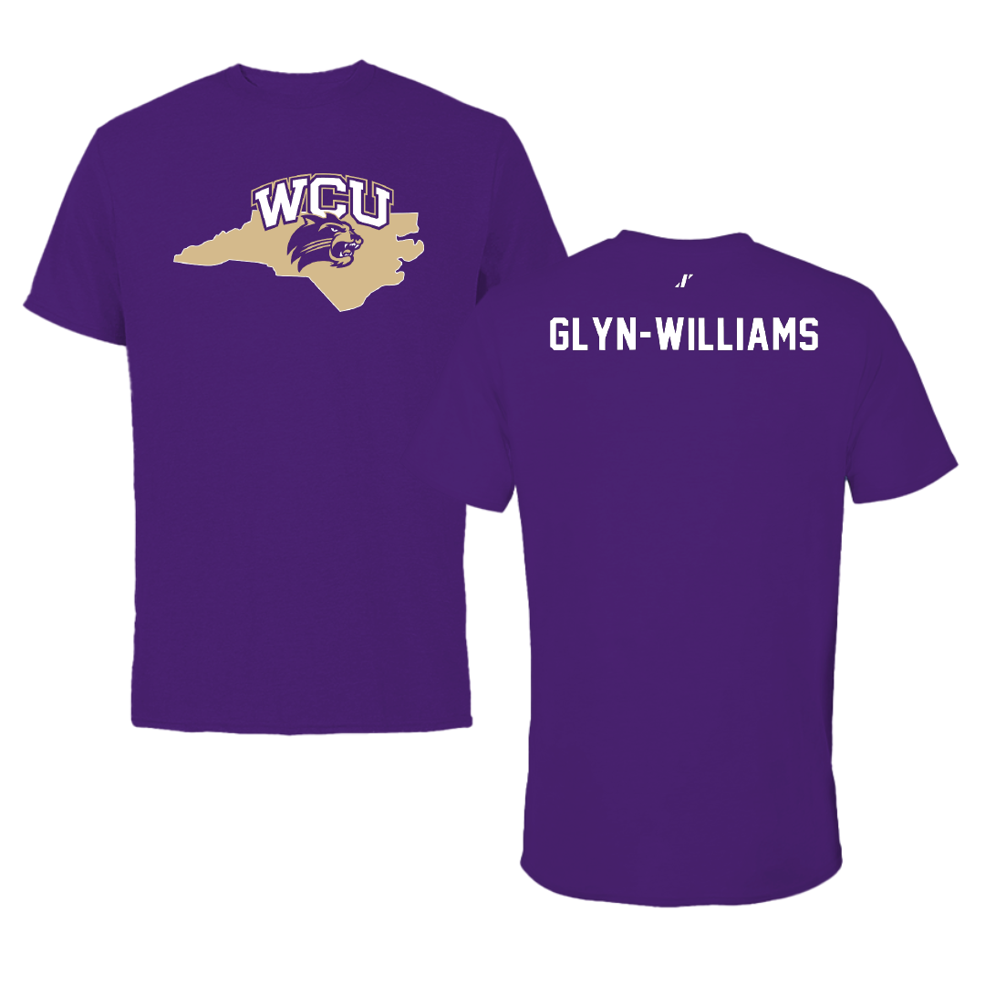 Western Carolina University TF and XC Purple State Performance Tee - Joshuah Glyn-Williams