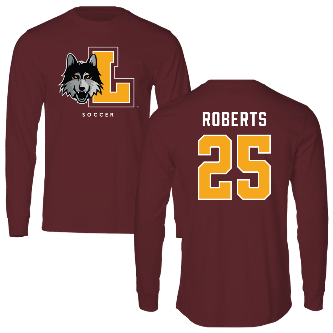 Loyola University-Chicago Soccer Maroon Mascot Performance Long Sleeve - #25 Emily Roberts