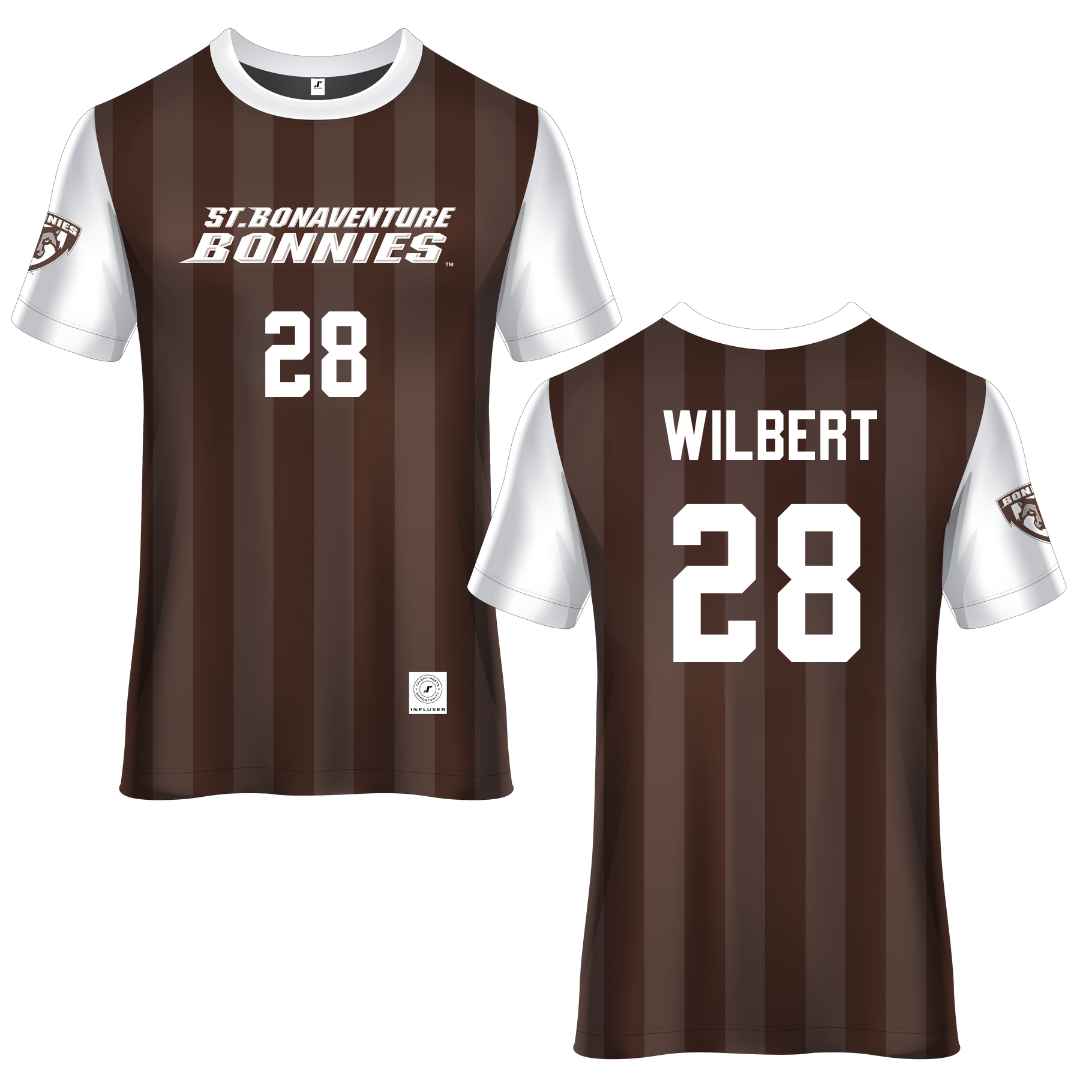 St. Bonaventure University Brown Soccer Jersey - #28 Andrew Wilbert
