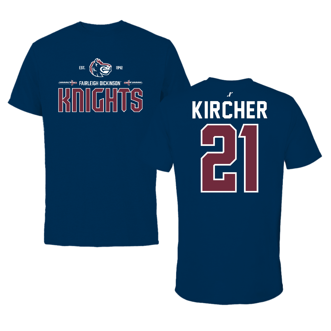 Fairleigh Dickinson University-Metropolitan Campus Volleyball Navy General Performance Tee - #21 Gillian Kircher