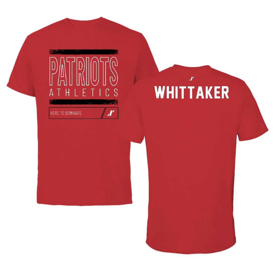 Dallas Baptist University Tennis Red Dominate Tee - Oliver Whittaker