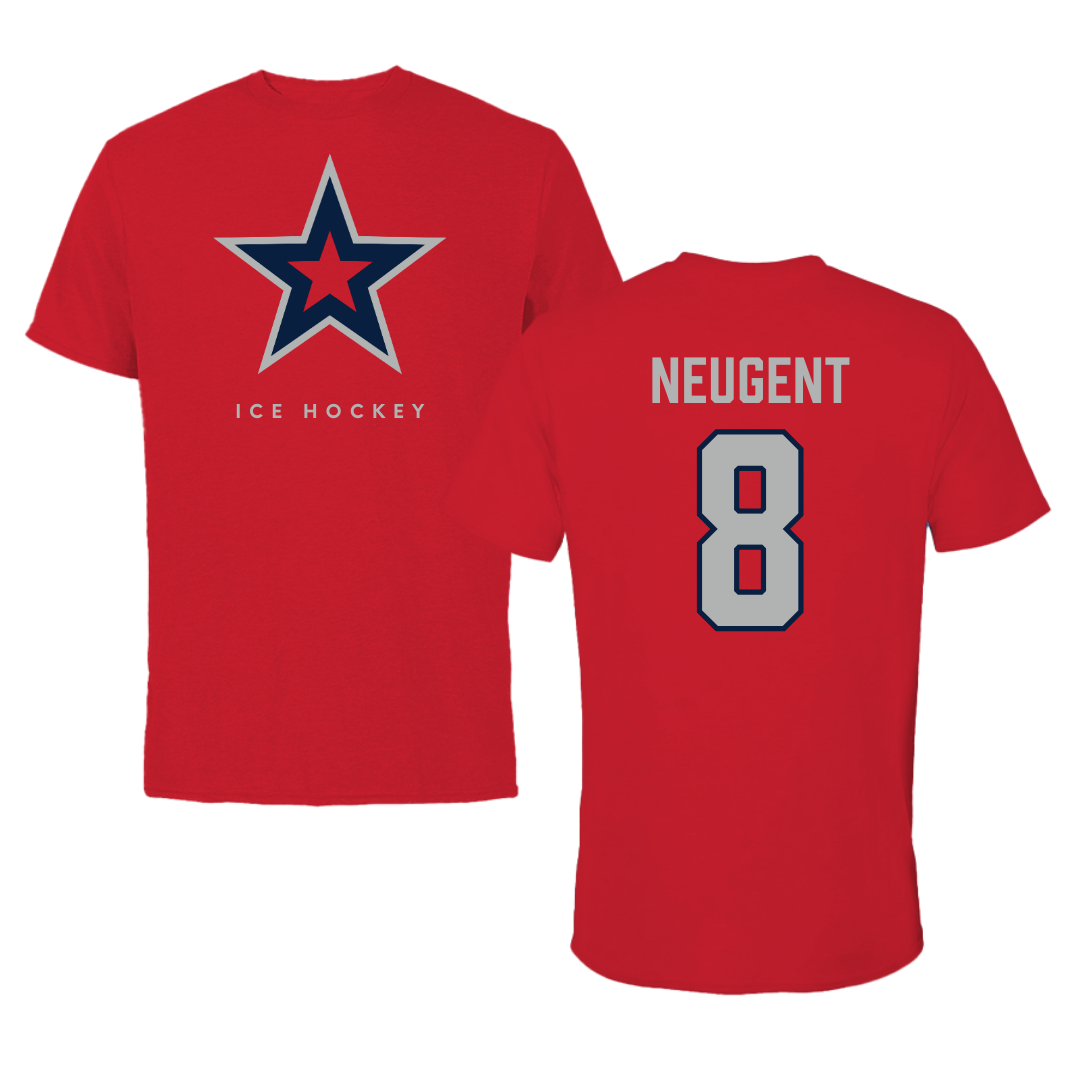 Robert Morris University Ice Hockey Red Performance Tee - #8 Mya Neugent
