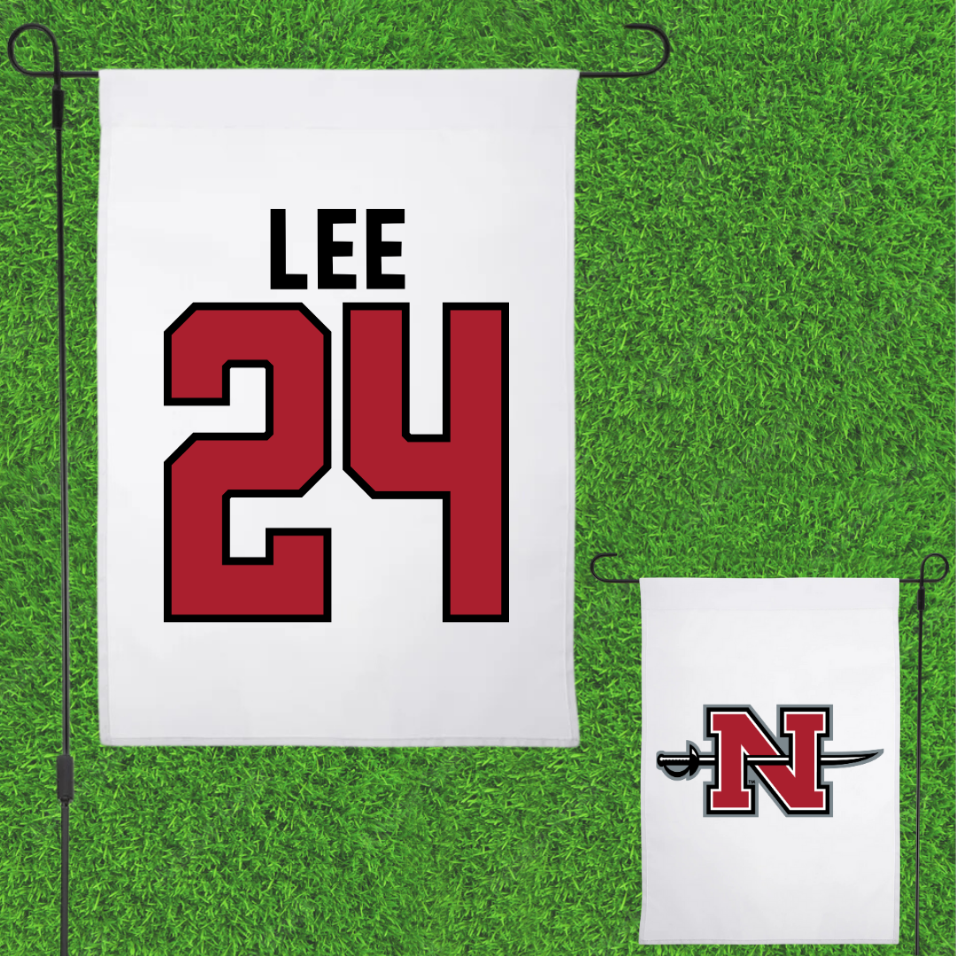 Nicholls State University Basketball White Garden Flag - #24 Khia Lee