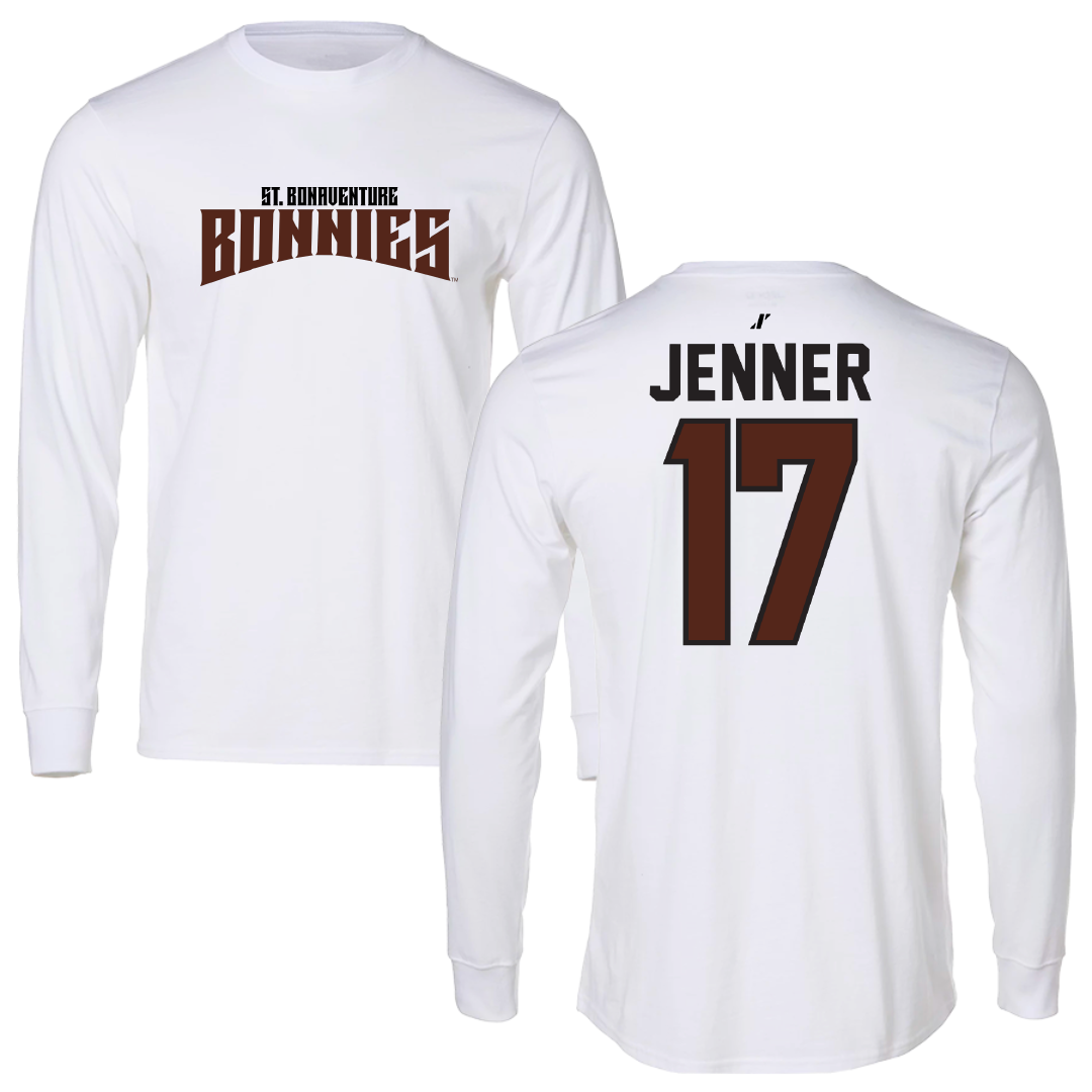 St. Bonaventure University Lacrosse White Classic Long Sleeve - #17 Sylvi Jenner