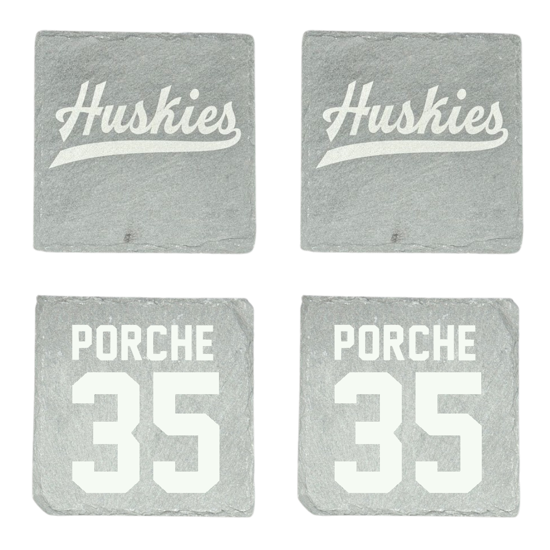 Houston Christian University Baseball Stone Coaster (4 Pack)  - #35 Ryan Porche