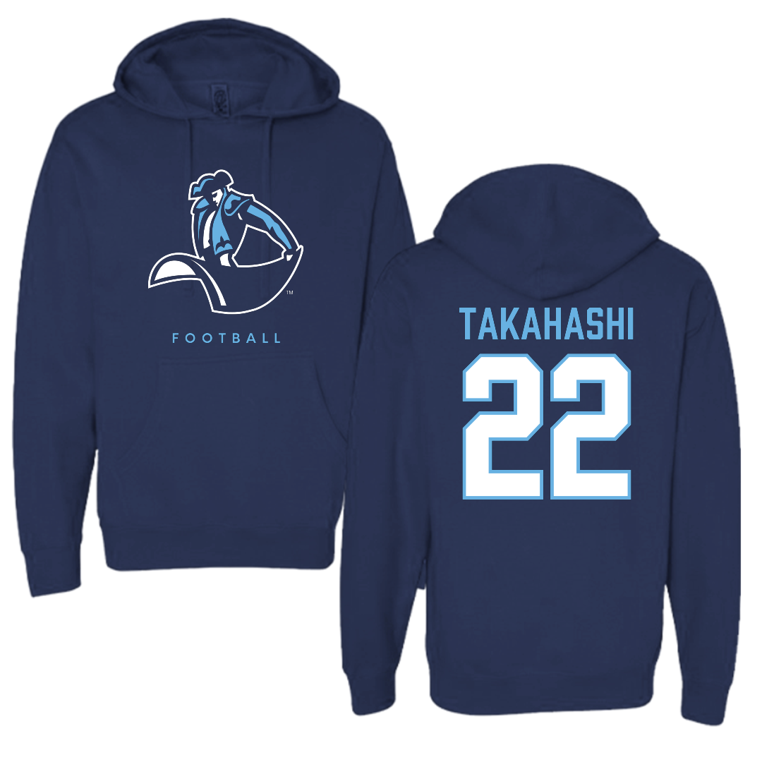 University of San Diego Football Navy Hoodie - #22 Yosei Takahashi