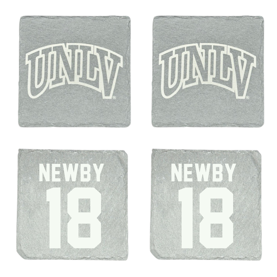 University of Nevada-Las Vegas Soccer Stone Coaster (4 Pack)  - #18 Gianna Newby