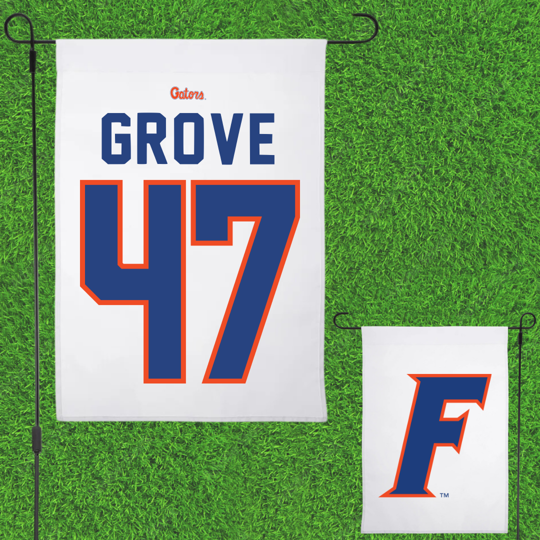 University of Florida Lacrosse White Garden Flag - #47 Sara Grove