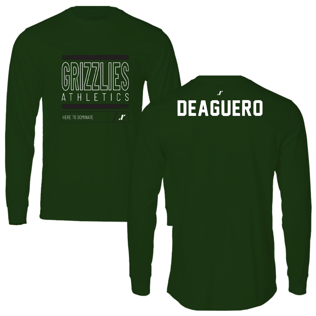 Adams State University Wrestling Forest Green Dominate Long Sleeve - Levi Deaguero