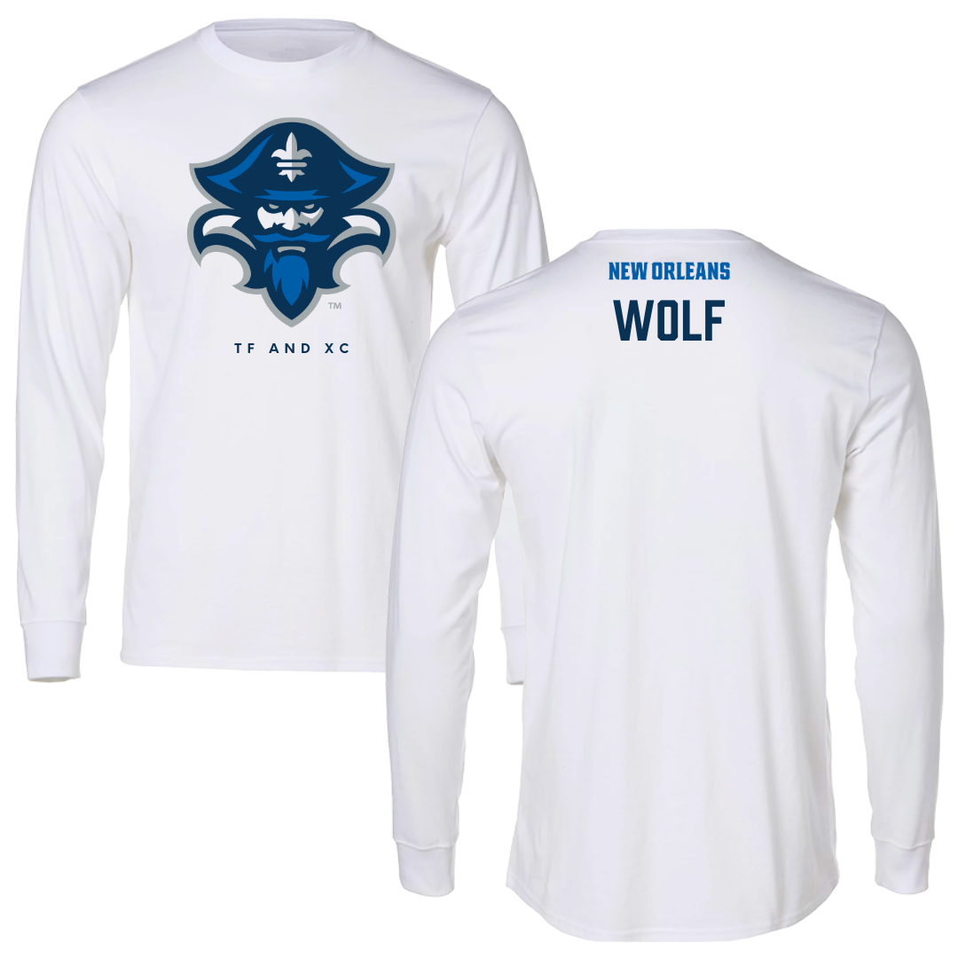 University of New Orleans TF and XC White Long Sleeve - Sophia Wolf