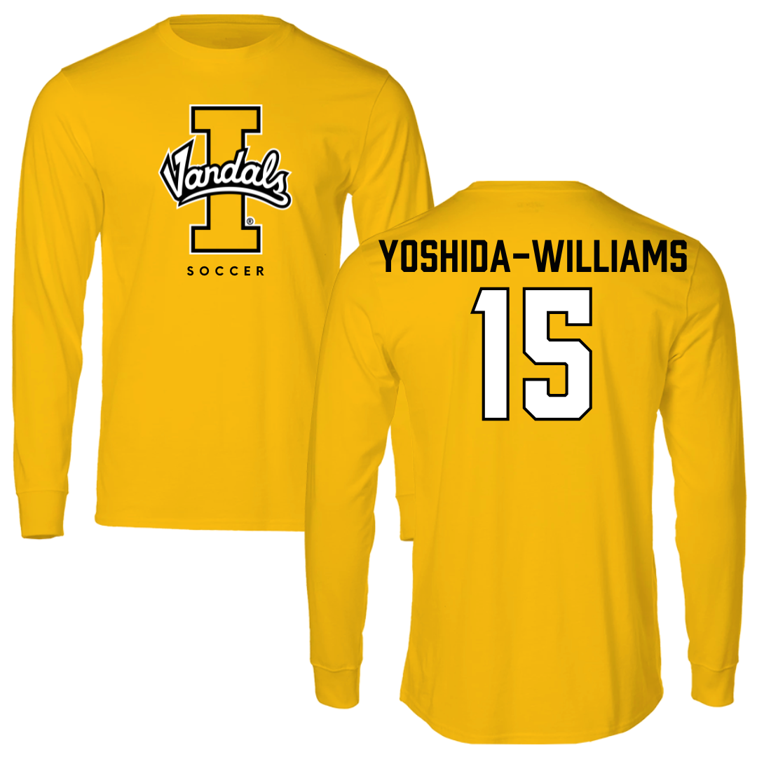 University of Idaho Soccer Gold Performance Long Sleeve - #15 Karli Yoshida-Williams