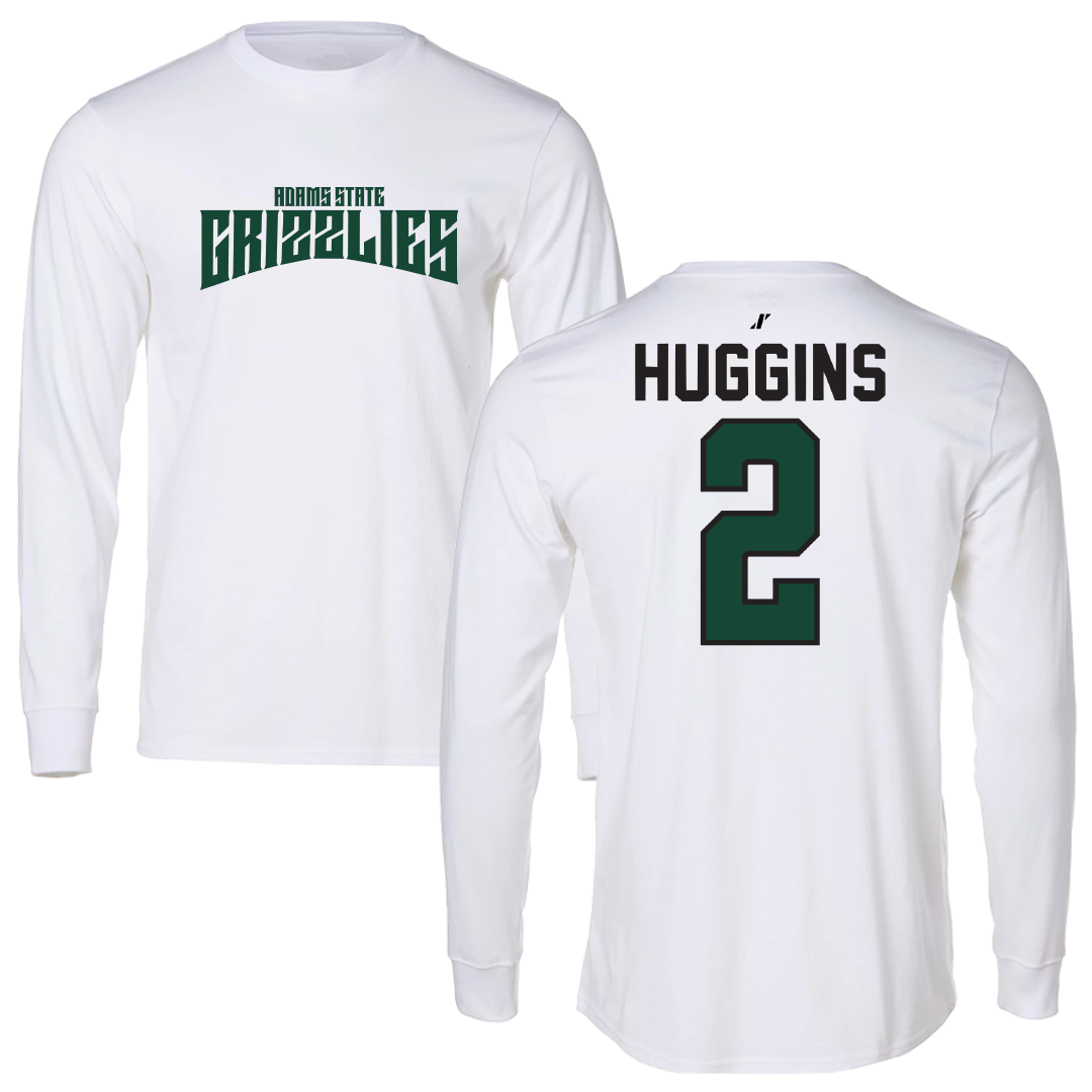 Adams State University Volleyball White Classic Performance Long Sleeve - #2 Anna Huggins