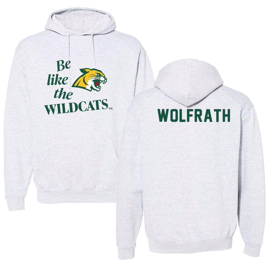 Northern Michigan University TF and XC Light Gray Be Like Us Hoodie - Ellyse Wolfrath