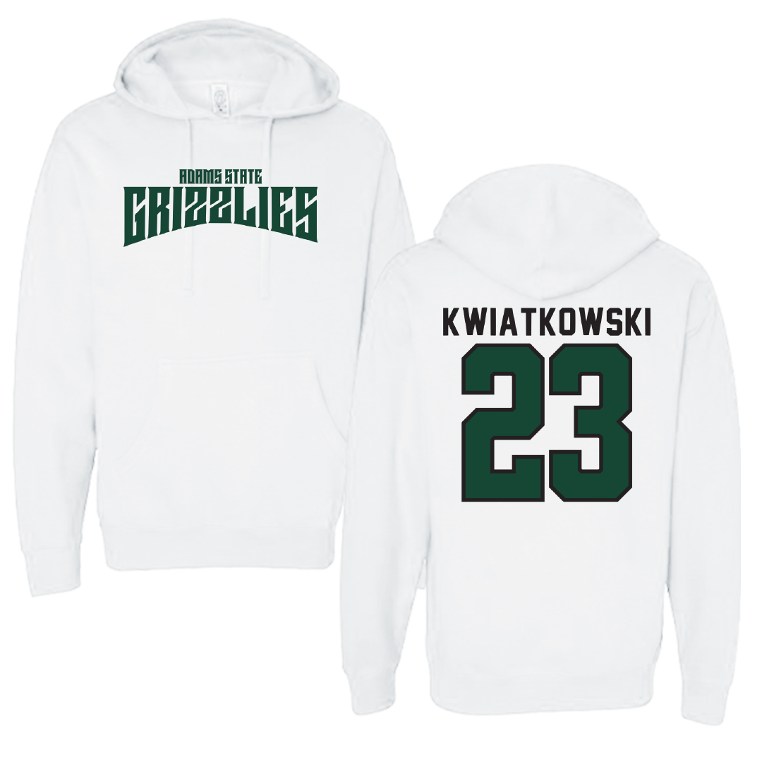 Adams State University Soccer White Classic Hoodie - #23 Hailey Kwiatkowski