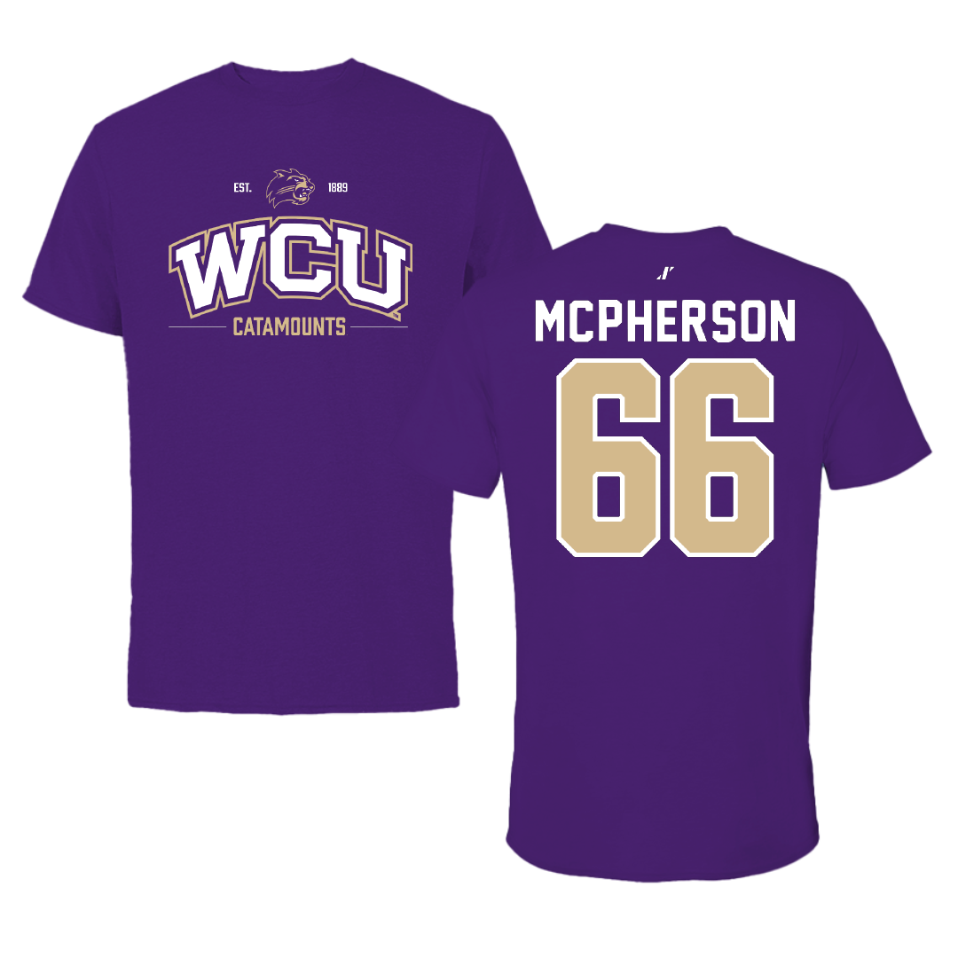 Western Carolina University Softball Purple General Tee - #66 Maya McPherson