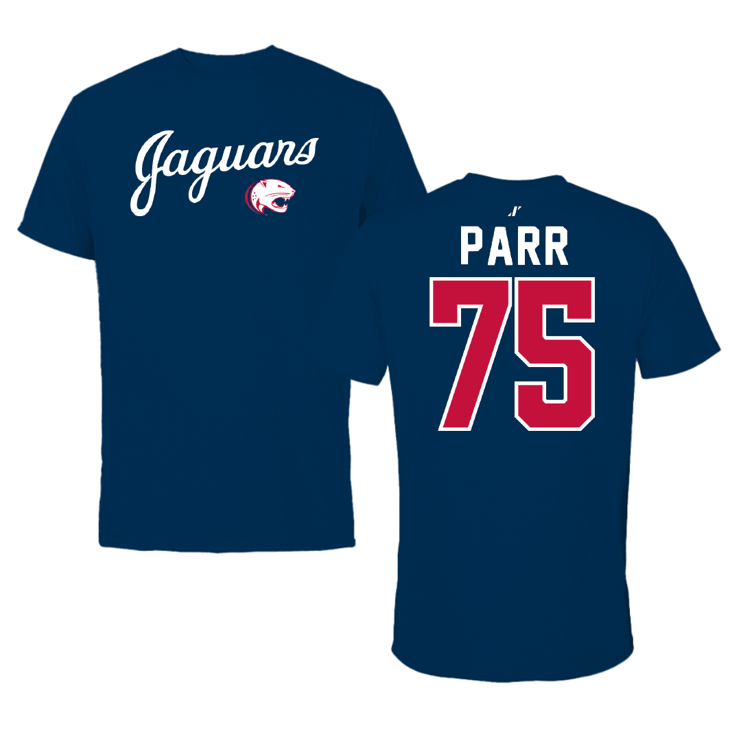 University of South Alabama Football Navy General Tee - #75 Damon Parr