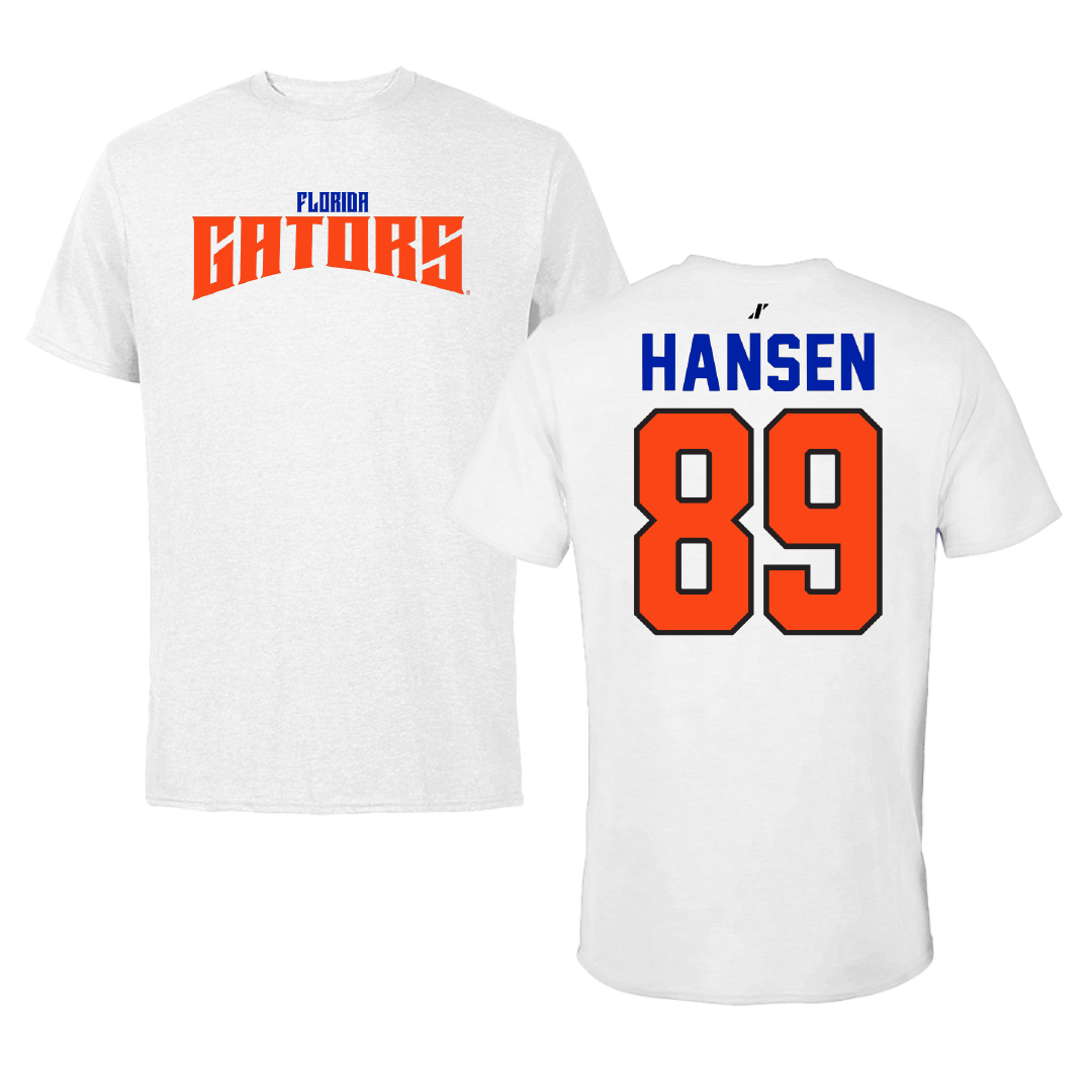University of Florida Football White Classic Tee - #89 Hayden Hansen