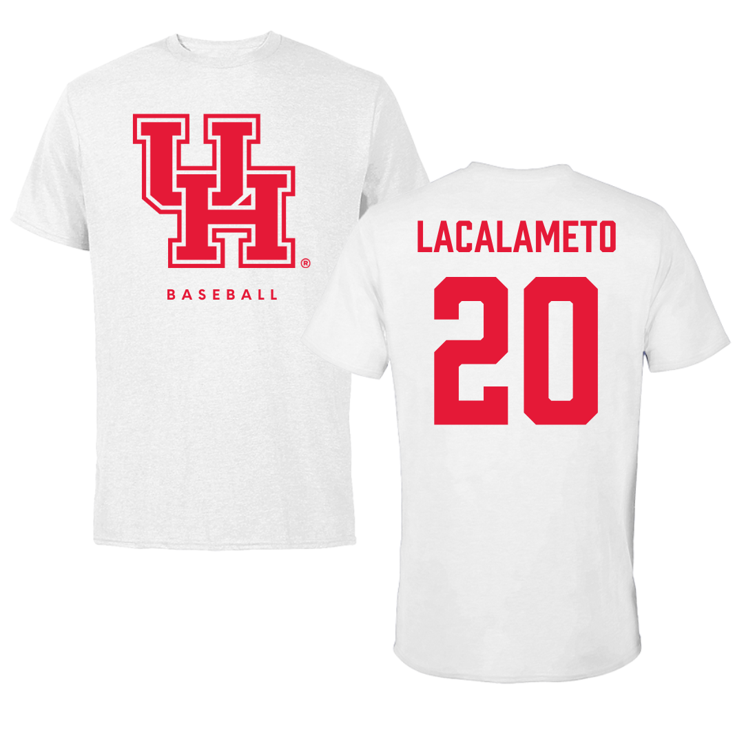 University of Houston Baseball White Tee - #20 Kyle LaCalameto