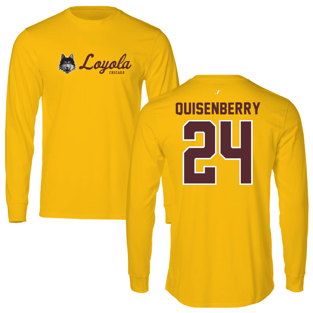 Loyola University-Chicago Soccer Gold General Long Sleeve - #24 Chris Quisenberry