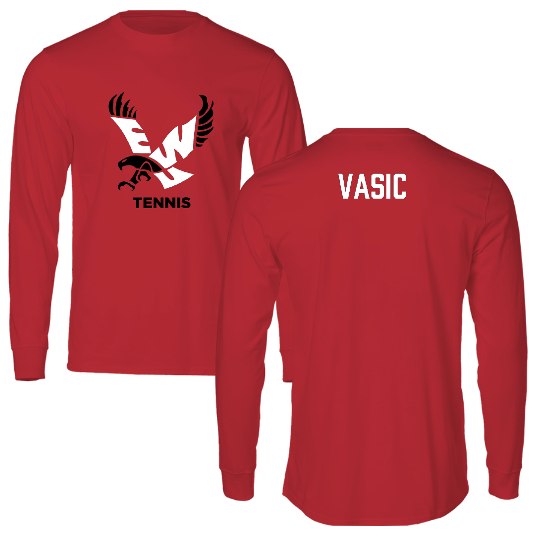 Eastern Washington University Tennis Red EWU Performance Long Sleeve - Sara Vasic