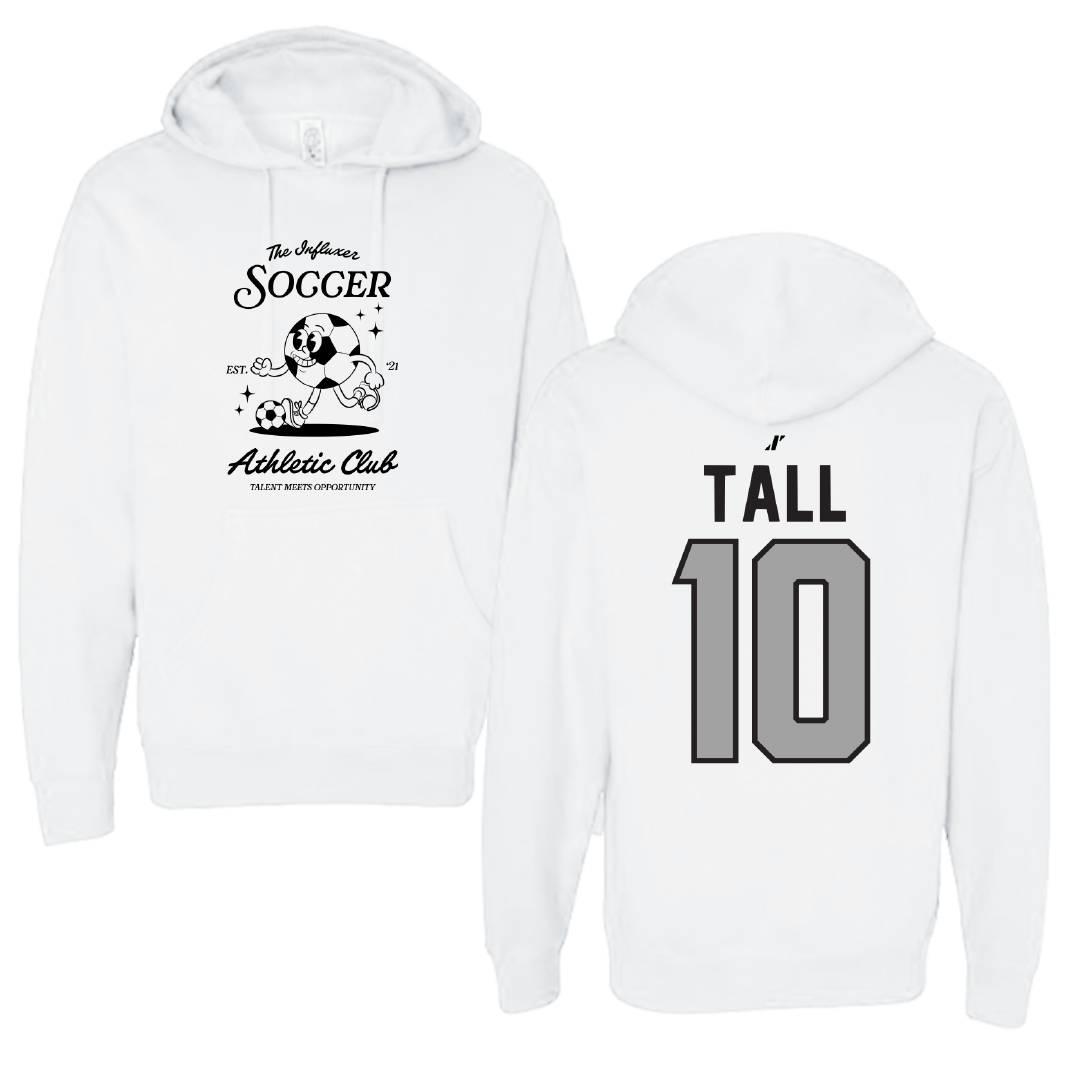 Soccer White Influxer Athletic Club Hoodie - #10 Mo Tall
