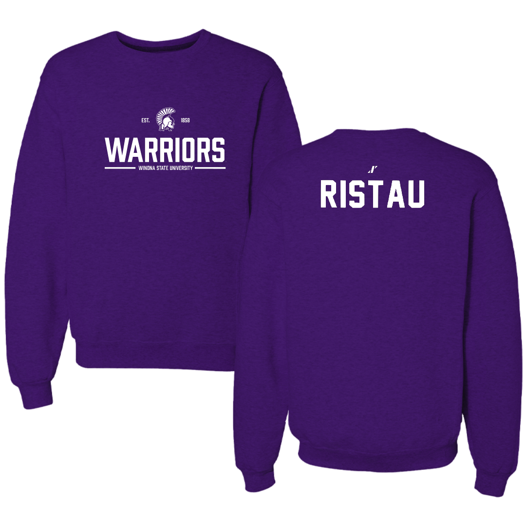 Winona State University Tennis Purple General Crewneck - Lainy Ristau