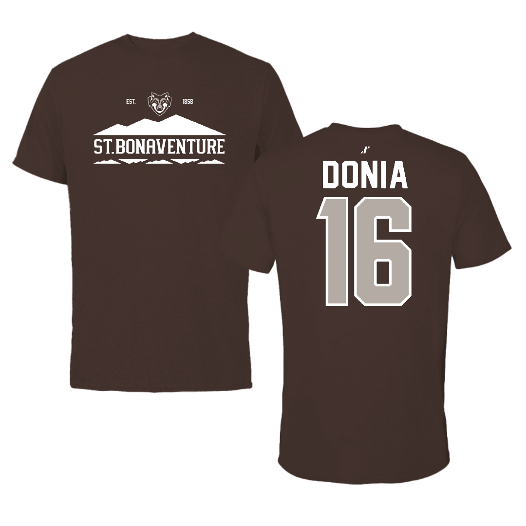St. Bonaventure University Soccer Brown General Tee - #16 Alessia Donia