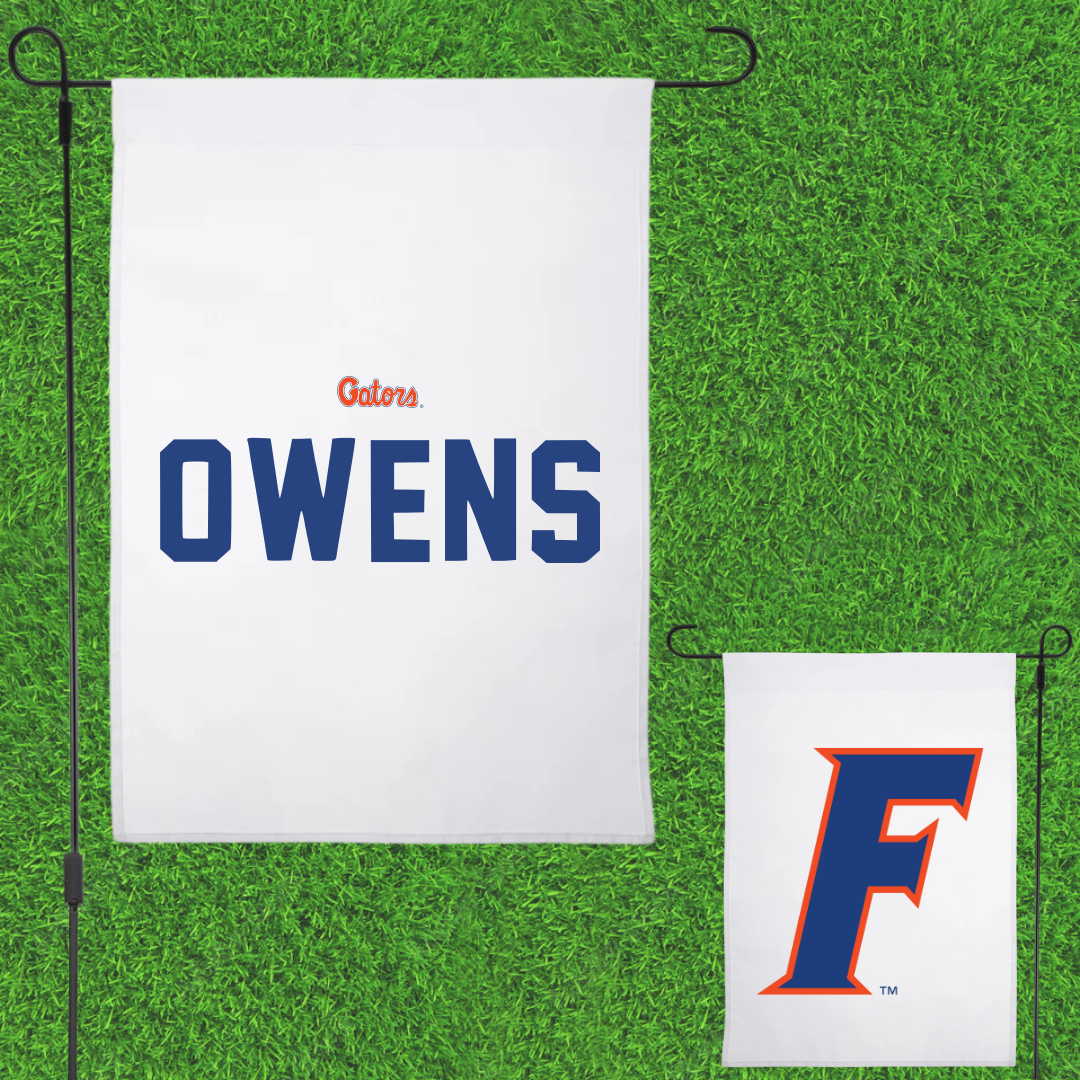 University of Florida TF and XC White Garden Flag - Laila Owens