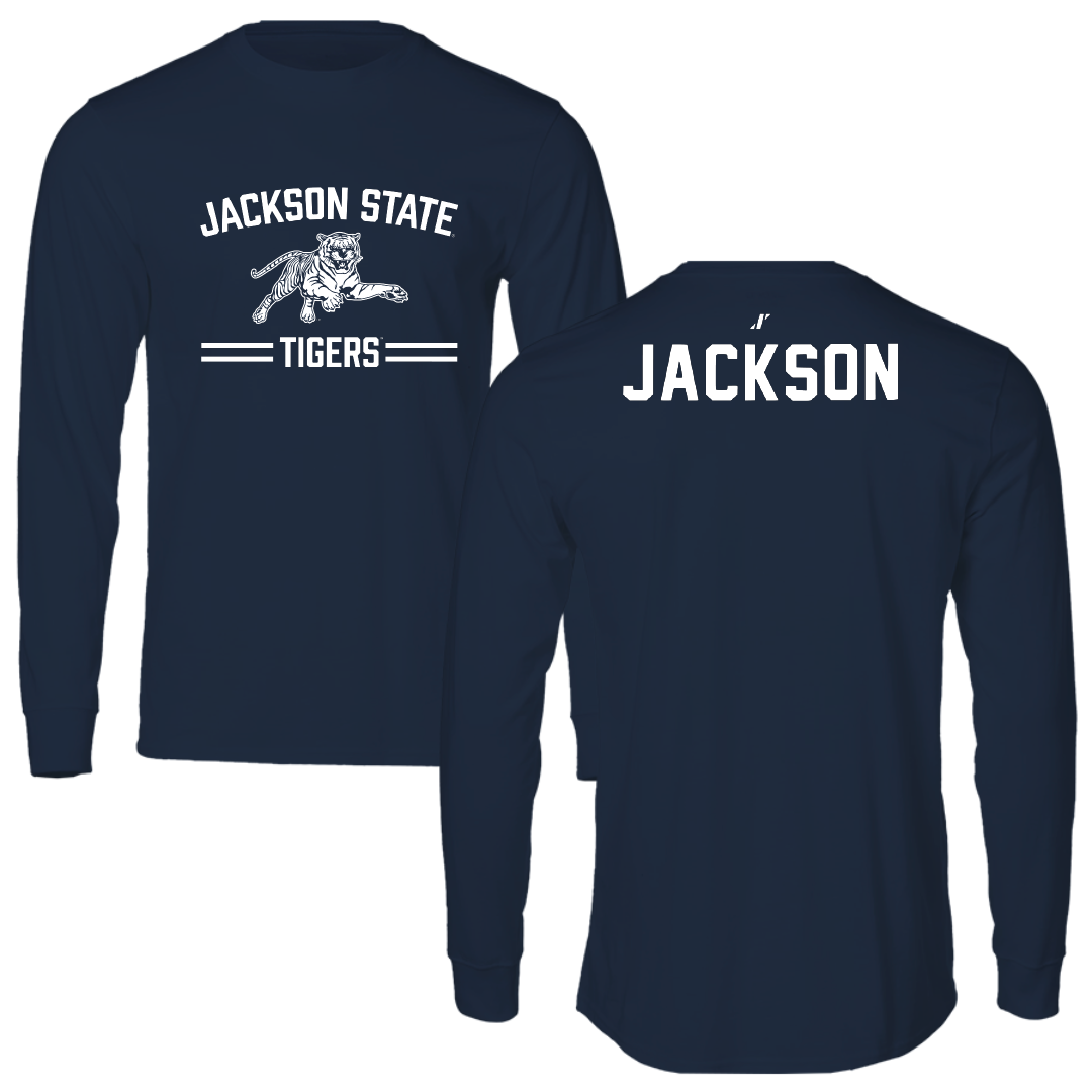 Jackson State University TF and XC Navy General Long Sleeve - Jyquan Jackson