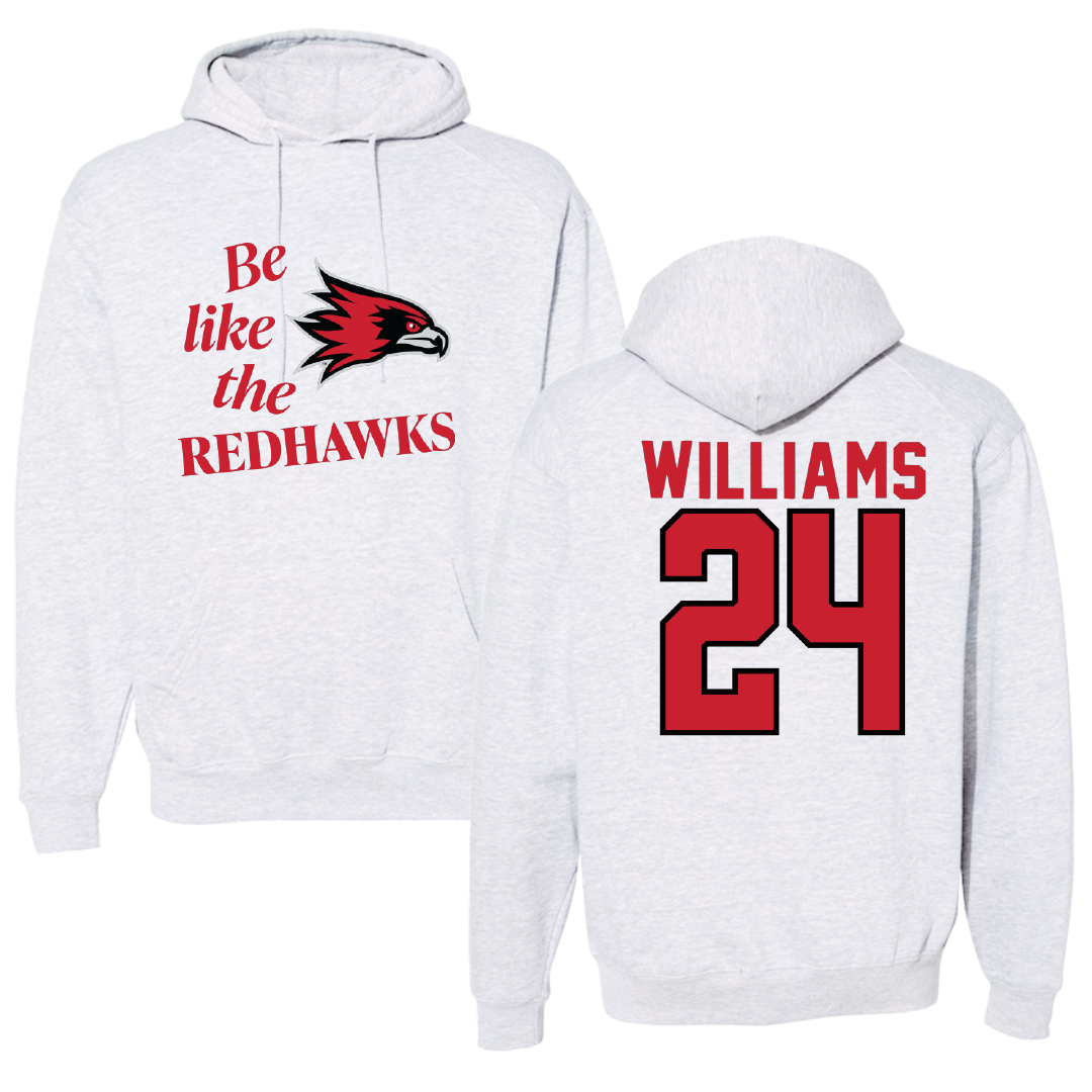 Southeast Missouri State University Football Light Gray Be Like Us Hoodie - #24 JaQori Williams