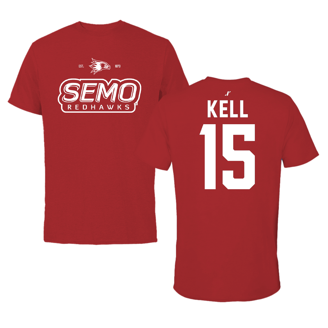 Southeast Missouri State University Softball Canvas Red General Tee - #15 Delaney Kell